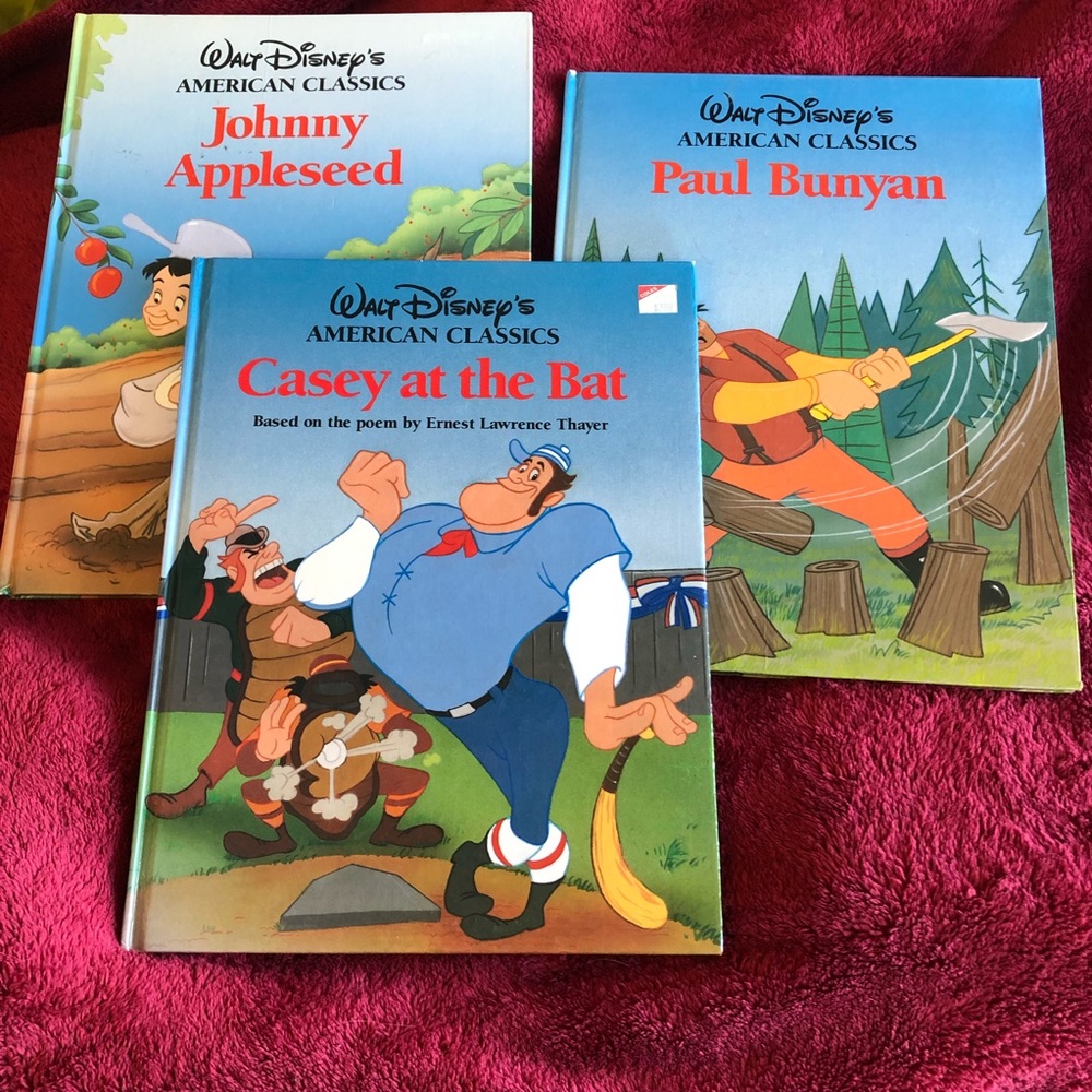 💚3/$40💚 Disney Books~ Baseball~Appleseed~Bull